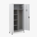 Office file cabinet 2 metal doors 90x40 H180 with lock Vesuvio Light Discounts