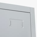 Office file cabinet 2 metal doors 90x40 H180 with lock Vesuvio Light Model