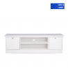 Low TV stand in rustic white design 160cm Spinle On Sale