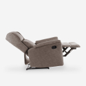 Hope Manual Reclining Fabric Armchair with Footrest 