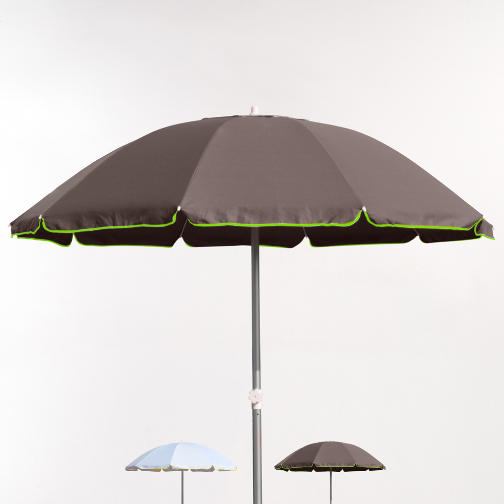 220cm Aluminium Beach Umbrella With UPF 158+ uv Protection Roma Fluo
