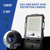 LED spotlight with wi-fi camera 300W solar panel 3000 lumens Conspicio L Discounts