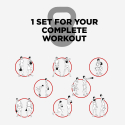 Iron kettlebell weight 8 kg ball handle cross training fitness Kotaro Discounts