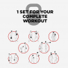 Iron kettlebell weight 8 kg ball handle cross training fitness Kotaro Discounts
