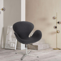 Swivel armchair modern design for living room and office Robin Catalog