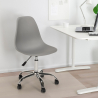 Office stool chair with swivel wheels modern design eiffel Wooden Roll On Sale