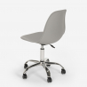 Office stool chair with swivel wheels modern design eiffel Wooden Roll Offers