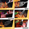 Professional BBQ Stainless Steel BBQ Pliers Spatula Knife Bladeset Bulk Discounts