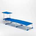 Adjustable Outdoor Sun Lounger With Sunshade California Blue Offers