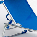 Adjustable Outdoor Sun Lounger With Sunshade California Blue Choice Of