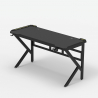 Sportbot LED 160 Ergonomic LED Gaming Desk 160x60cm Carbon Fiber with Headphone and Beverage Holder Buy