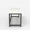 Rectangular office desk 120x60cm wood metal black modern Bridgeblack 120 Measures