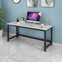 Rectangular office desk 120x60cm wood metal black modern Bridgeblack 120 Choice Of