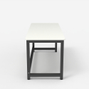 Rectangular office desk 160x70cm design metal black Bridgeblack 160 Sale
