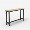 Console table cabinet 120x40cm wood metal black Welcome light dark Price