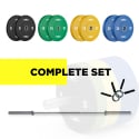 Olympic barbell set with 120 kg discus retainer Olympus On Sale