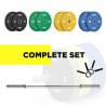 Olympic barbell set with 120 kg discus retainer Olympus On Sale