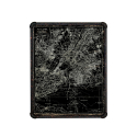 Canvas map painting on metal tubular frame 60x80cm Satellite Map On Sale