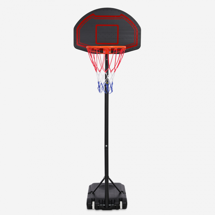 Portable basketball hoop with wheels adjustable height 160 - 210 cm LA Promotion