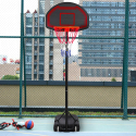 Portable basketball hoop with wheels adjustable height 160 - 210 cm LA On Sale