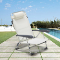 Gargano Reclining Deck Chair With Armrests On Sale