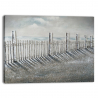 Landscape painting nature hand-painted on canvas 120x90cm Fence On Sale
