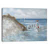 Landscape painting nature hand-painted on canvas 120x90cm By The Seashore On Sale