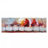Landscape painting nature hand-painted on canvas 140x45cm Four Seasons On Sale