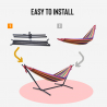 Outdoor garden hammock with adjustable support 150 kg 2 persons Pokhara fabric Bulk Discounts