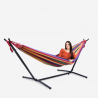 Outdoor garden hammock with adjustable support 150 kg 2 persons Pokhara fabric Offers
