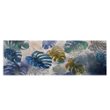 Exotic hand-painted leaf painting on canvas 140x45cm Jungle On Sale
