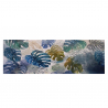 Exotic hand-painted leaf painting on canvas 140x45cm Jungle On Sale