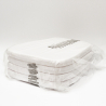 Set of 4 white padded non-slip Chiavarina Napoleon chair cushions Offers