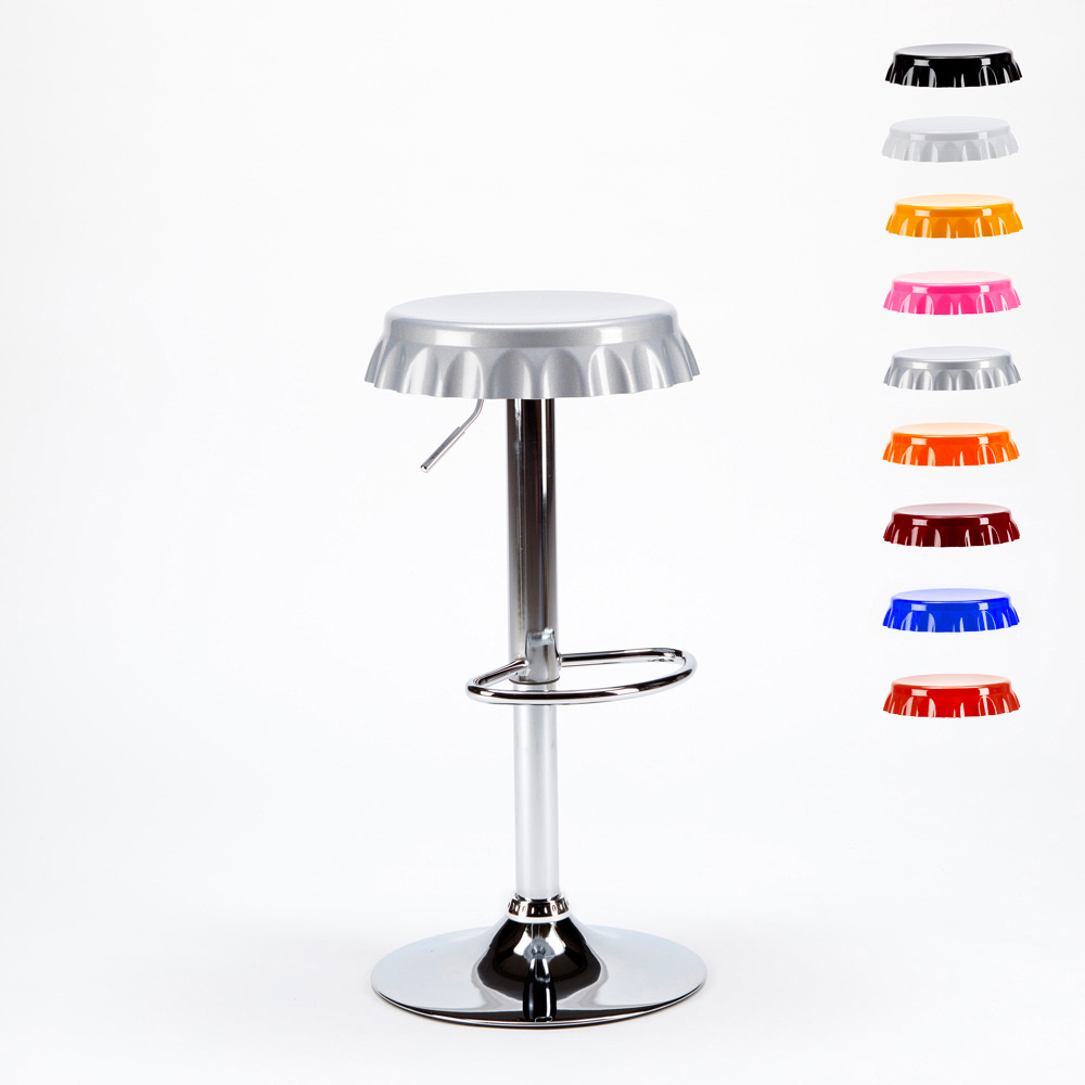 Dallas Bottle Cap Design Stool For Bar Kitchen Counter