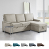 Modern design 3-seater corner sofa bed with storage peninsula Stratum 