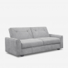Modern design clic clac 3 seater sofa bed in Verto suede fabric Sale