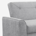 Modern design clic clac 3 seater sofa bed in Verto suede fabric Discounts