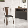 Lix style industrial design steel bar and kitchen chairs ferrum one Buy
