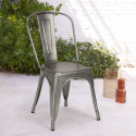 industrial design chairs metal vintage shabby chic style Lix steel old Price