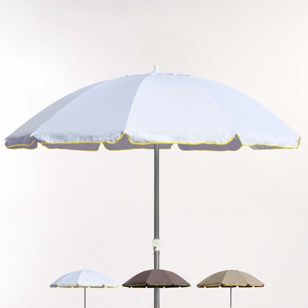 Rome NATURE 220cm Aluminium Beach Umbrella With UPF 158+ uv Protection