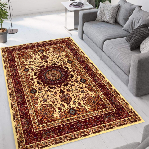 Persian rug with oriental floral motif for living room Istanbul CRE002IST Promotion