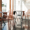 Joker Grand Soleil transparent polycarbonate kitchen bar chairs Discounts