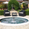 Outdoor garden lounge armchairs Grand Soleil Giglio bar rattan 2 seater Characteristics