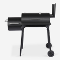 Charcoal barbecue with smoker BBQ chimney and Brisket wheels Offers