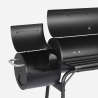 Charcoal barbecue with smoker BBQ chimney and Brisket wheels Sale