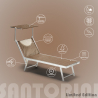 2 Santorini Limited Edition aluminium beach sun loungers Model