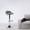 Baltimora chrome leatherette high stool for kitchen and bar Catalog