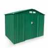 Garden shed in green galvanized iron sheet for storage 257x184 cm Large On Sale