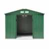 Garden shed in green galvanized iron sheet for storage 257x184 cm Large Offers