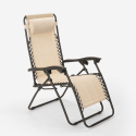 4 multi-position folding deckchairs garden beach Emily Zero Gravity 